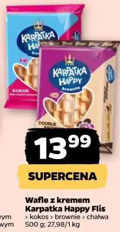 Netto Wafle z kremem Karpatka Happy Flis oferta