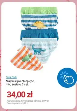 Smyk Majtki slipki chłopięce Cool Club 5-pak oferta