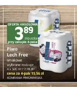 Marketvita Piwo bezalkoholowe Lech Free Limonka z Miętą 4-pak oferta