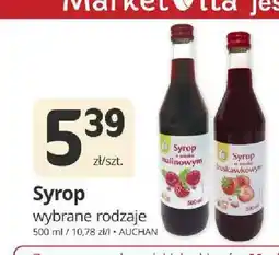 Marketvita Syrop o smaku malinowym Auchan oferta