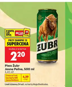 Biedronka Piwo Żubr oferta