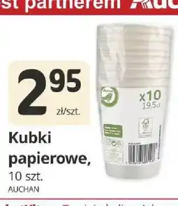 Marketvita Kubki papierowe Auchan 10-pak oferta