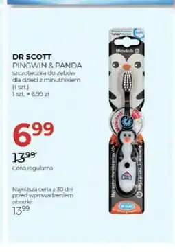 Jawa Drogerie Szczoteczka do zębów dla dzieci z minutnikiem Dr Scott Pingwin oferta