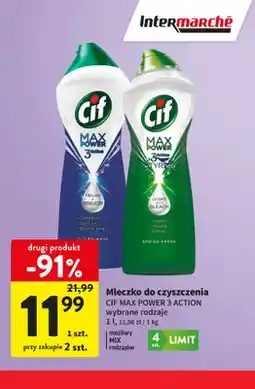 Intermarche Mleczko do czyszczenia Cif Max Power 3 Action Spring Fresh oferta