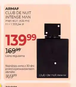 Jawa Drogerie Woda toaletowa Armaf Club De Nuit Intense Man oferta