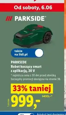 Lidl Robot koszący smart Parkside oferta