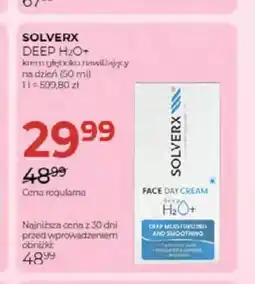 Jawa Drogerie Krem do twarzy głęboko nawilżający na dzień Solverx Deep H2O+ oferta