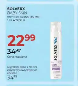 Jawa Drogerie Krem do twarzy Solverx Baby Skin oferta