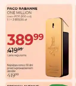 Jawa Drogerie Woda toaletowa Paco Rabanne One Million oferta
