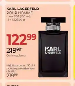 Jawa Drogerie Woda toaletowa Karl Lagerfeld Pour Homme oferta