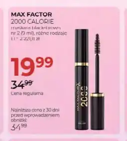Jawa Drogerie Maskara Max Factor 2000 Calorie black-brown nr 2 oferta