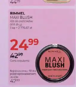 Jawa Drogerie Róż do policzków Rimmel Maxi Blush 003 oferta