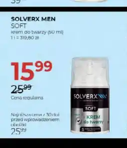 Jawa Drogerie Krem do twarzy Solverx Men Soft oferta