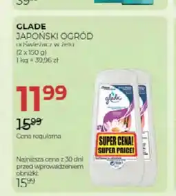 Jawa Drogerie Odświeżacz w żelu Glade Japoński Ogród 2-pak oferta