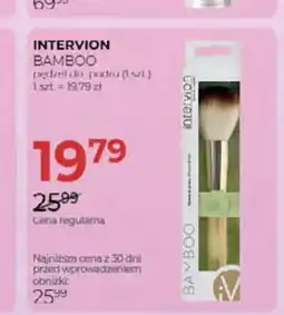 Jawa Drogerie Pędzel do pudru Intervion Bamboo oferta