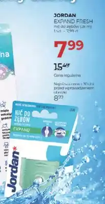 Jawa Drogerie Nić do zębów Jordan Expand Fresh 25 m oferta