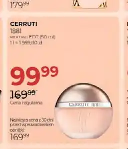 Jawa Drogerie Woda toaletowa damska Cerruti 1881 oferta