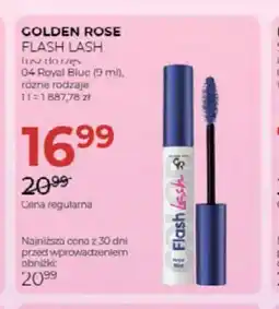 Jawa Drogerie Tusz do rzęs Golden Rose Flash Lash 04 Royal Blue oferta