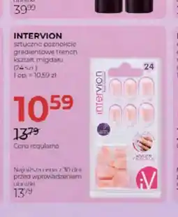 Jawa Drogerie Sztuczne paznokcie Intervion gradientowe french kształt migdału oferta