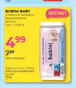 Jawa Drogerie Chusteczki nawilżane hypoalergiczne Bobini Baby oferta