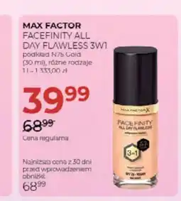 Jawa Drogerie Podkład Max Factor Facefinity All Day Flawless 3w1 N75 Gold oferta