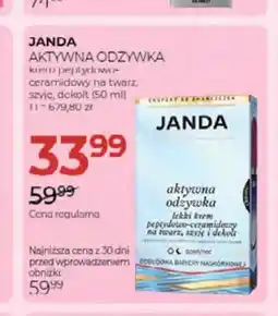 Jawa Drogerie Krem do twarzy peptydowo-ceramidowy Janda Aktywna Odżywka oferta