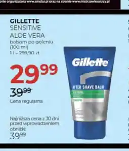 Jawa Drogerie Balsam po goleniu Gillette Sensitive Aloe Vera oferta