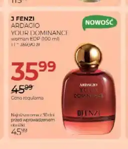 Jawa Drogerie Woda perfumowana damska J Fenzi Ardagio Your Dominance oferta