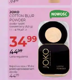 Jawa Drogerie Puder sypki bawełniany Joko Cotton Blur Powder oferta