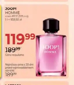 Jawa Drogerie Woda toaletowa Joop! Homme oferta