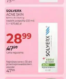 Jawa Drogerie Krem do twarzy trądzik pospolity Solverx Acne Skin oferta