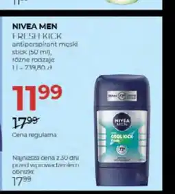 Jawa Drogerie Antyperspirant męski w sztyfcie Nivea Men Fresh Kick oferta