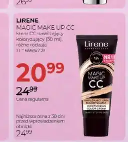Jawa Drogerie Krem CC nawilżający koloryzujący Lirene Magic Make Up CC oferta