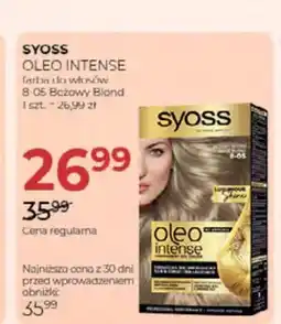 Jawa Drogerie Farba do włosów Syoss Oleo Intense 8-05 Beżowy Blond oferta