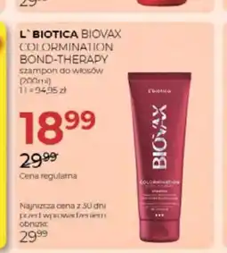 Jawa Drogerie Szampon do włosów L'biotica Biovax Colormination Bond-Therapy oferta