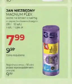 Jawa Drogerie Worki na śmieci z taśmą o zapachu lawendowym Jan Niezbędny Magnum Flex oferta