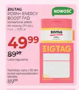 Jawa Drogerie Płatki do twarzy koreańskie Zigtag PDRN+ Energy Boost Pad oferta