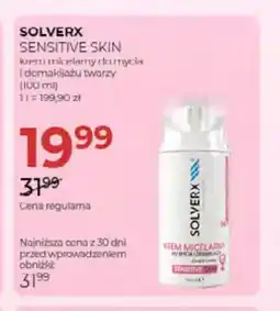 Jawa Drogerie Krem micelarny do mycia i demakijażu twarzy Sensitive Skin Solverx oferta