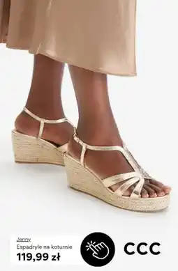 CCC Espadryle na koturnie Jenny oferta