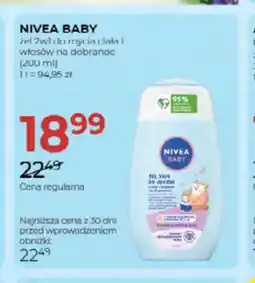Jawa Drogerie Żel 2w1 do mycia ciała i włosów na dobranoc Nivea Baby oferta
