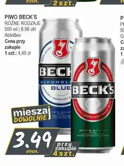 Słoneczko Piwo Beck's Blue oferta