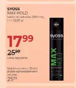 Jawa Drogerie Lakier do włosów Syoss Max Hold oferta