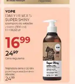 Jawa Drogerie Szampon do włosów z lnem Yope Daily Heroes Super Shiny oferta