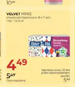 Jawa Drogerie Chusteczki higieniczne Velvet Minis 6-pak oferta