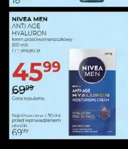 Jawa Drogerie Krem przeciwzmarszczkowy Nivea Men Anti Age Hyaluron oferta