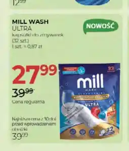 Jawa Drogerie Kapsułki do zmywarek Mill Wash Ultra 32-pak oferta