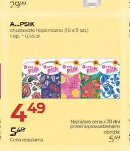 Jawa Drogerie Chusteczki higieniczne A...Psik 10-pak oferta