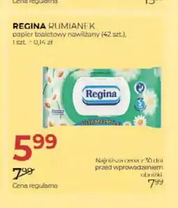 Jawa Drogerie Papier toaletowy nawilżany Regina Rumianek oferta