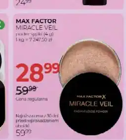 Jawa Drogerie Puder sypki Max Factor Miracle Veil oferta