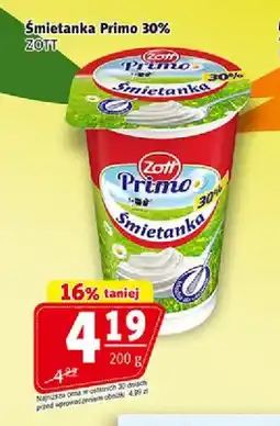 Prim Market Śmietanka Primo 30% Zott oferta